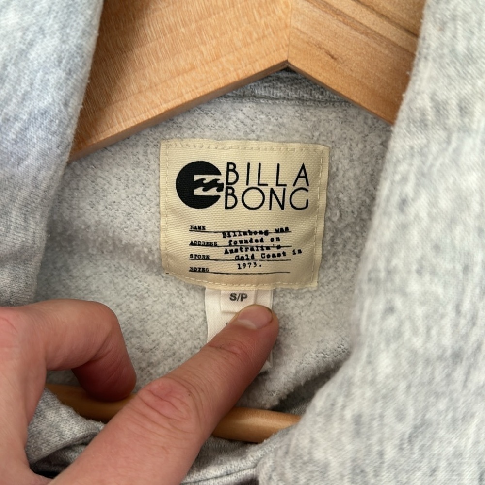 BILLABONG Lightweight Winter Pea Coat | Grey | Women’s Small - Picture 10 of 10
